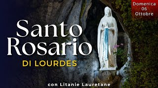 Il Santo Rosario di Lourdes di oggi Domenica 6 Ottobre 2024, Misteri Gloriosi