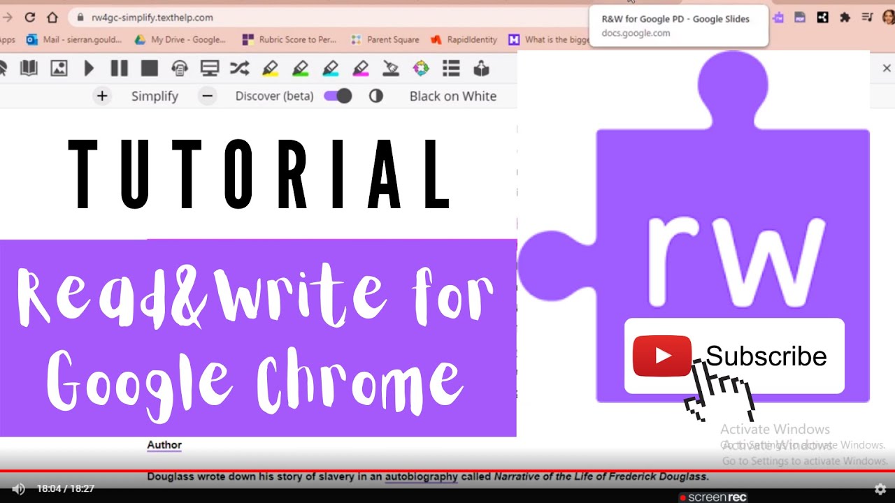 Tutorial Read Write For Google Chrome Youtube
