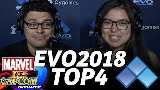 EVO 2018 MvCi TOP4 FINALS (TIMESTAMP) NotEnoughDamage Macho Tayson Cyber