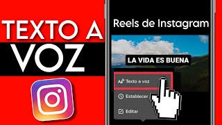 Como usar el texto a Voz En Instagram Reels