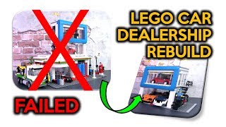 Rebuilding a Failed LEGO MOC Project - Car Dealership from City Square Set 60097