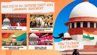 40+ Supreme Court 2023 Judgement I Same Sex Marriage Case I How to crack Clat Pg 2024
