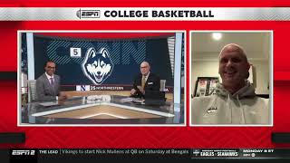 UConn Head Coach Dan Hurley ESPN College Basketball Interview 12/12/2023