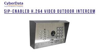 SIP-enabled h.264 Video Outdoor Intercom with Keypad