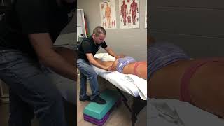 IASTM technique for a hamstring strain.