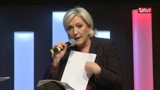 Marine Le Pen défend le patriotisme économique devant le Medef