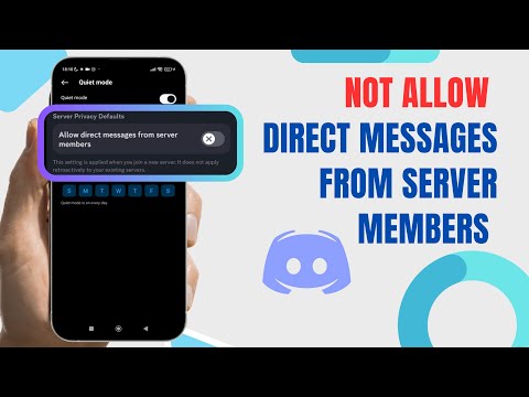 Do not allow direct messages from the Kembers server on Discord. |Technologyglance