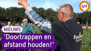 'Doortrappen en afstand houden', de fietsvierdaagse is begonnen