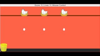 Rescue The Eggs Game using JavaScript