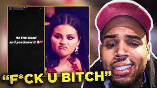Chris Brown FINALLY Breaks Silence on Selena Gomez Shading Him at the VMAs