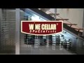 Modern **Custom Wine Cellar** in GLASS & brushed ALUMINUM Modern **Custom Wine Cellar** in GLASS & brushed ALUMINUM
