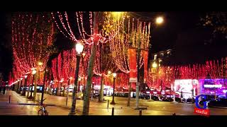 New Year's decorated Champs Élysées avenue, Paris/ საახალწლოდ მორთული ელისეს მინდვრები, პარიზი