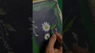SUPER ART 🤩🤩 | Painting flowers on black canvas 🌺🌸🌼 #flowers #shorts #art