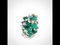 rough emerald u0026 orange sapphire seafan ring emeralds international llc.