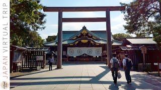 4K Japan Walk -  Yasukuni Shrine | The Big Torii is Cool (靖国神社)