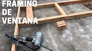 Como hacer el FRAMING de una ventana (como construir un storage parte 5)