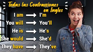 🔴 TODAS LAS CONTRACCIONES DEL INGLÉS MUY FÁCIL ✅| APRENDE TODAS LAS CONTRACCIONES DESDE CERO 😋