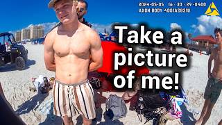 Cocky Beach Party Teens Get Busted By No-Nonsense Cop