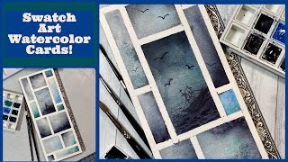 Swatch Art Watercolor Cards | How to Turn Your Color Swatches into Art!