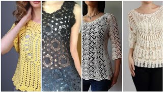 Crochet Gorgeous Tops with Beautiful Patterns for Ladies/Casual wear ideas