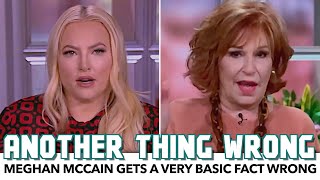 Meghan McCain Gets A Very Basic Fact Wrong
