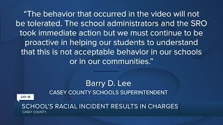 School's racial incident results in charges