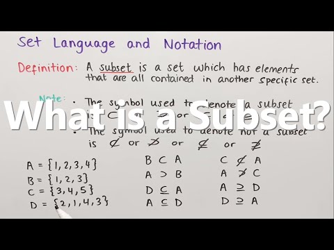 What is not a subset symbol?