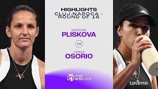 Karolina Pliskova vs. Camila Osorio | 2024 Cluj-Napoca Round of 16 | WTA Match Highlights