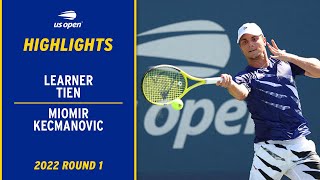 Miomir Kecmanovic vs. Learner Tien Highlights | 2022 US Open Round 1