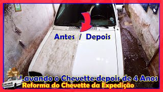 Lavando o Chevette depois de 4 anos na oficina | Expedição América do Sul | Vida Peregrina