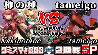 【スマブラSP】タミスマSP383 2回戦 柿の種(ホムラ/ヒカリ) VS tameigo(ロボット) - オンライン大会