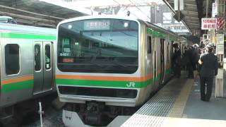 Ｅ２３１系１０００番台高崎線普通高崎行き大宮駅入線～発車