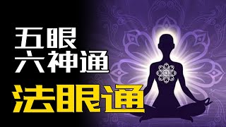 法眼通，天眼高阶状态，佛教五眼六神通第四个层次