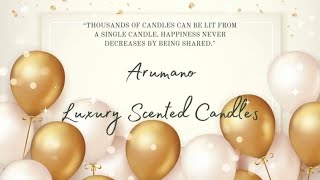 Arumano Luxury Scented Candles, 100% Pure Soy wax Fragrance Candles.