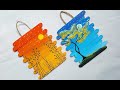 pop stick art - pop stick painting - pop stick wall hanging - pop stick craft