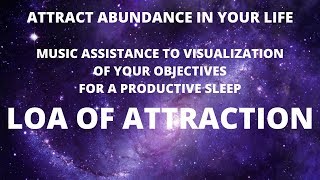 Music life scenario and projection to attract abundance during sleep. law of attraction