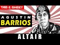 TAB/Sheet: Altair by Agustin Barrios Mangore [PDF + Guitar Pro + MIDI]