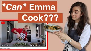 PROFESSIONAL CHEF Reviews Emma Chamberlain's Cooking (WOW...)