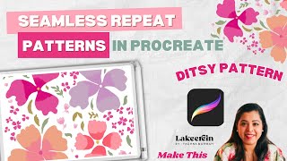 Seamless Patterns Repeat in Procreate on Ipad ft. Ditsy Floral Patterns