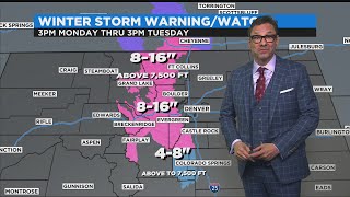 Rain And Snow Expected For Monday