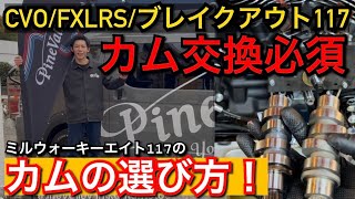 ハーレー117もカム交換するべき？FXLRS/ST,新型ブレイクアウト117,CVOなどミルウォーキー8マフラー音激変。