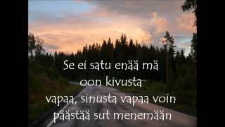 Jukka Poika - Se ei satu enää (lyrics)