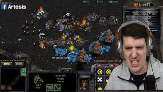 Artosis vs 500 APM Zerg - Artosis Starcraft Remastered