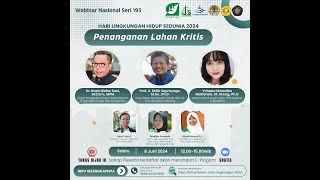 Webinar Nasional #193 Hari Lingkungan Hidup seDunia 2024 