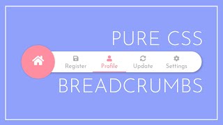 How to create the Breadcrumbs Using HTML and CSS