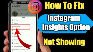 How To Fix Instagram Insights Option Not Showing 2022 | Fix Instagram Insights Option Missing |