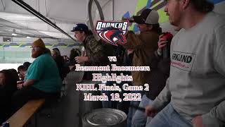 Gibbons Broncos vs Beaumont Buccaneers Highlights | NJHL Finals, Game 2 | March 18, 2022