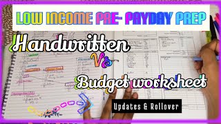Biweekly Budget | Pre-Payday Prep | Low income | Beginner friendly