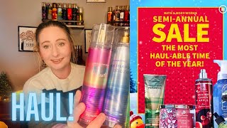 BATH \u0026 BODY WORKS WINTER SAS 2024 DAY 1 HAUL | I FOUND SOME GOODIES!! PLUS NEW SCENTS! 75% + 50% OFF