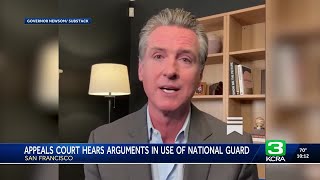 Federal court hears arguments in case about National Guard in Los Angeles